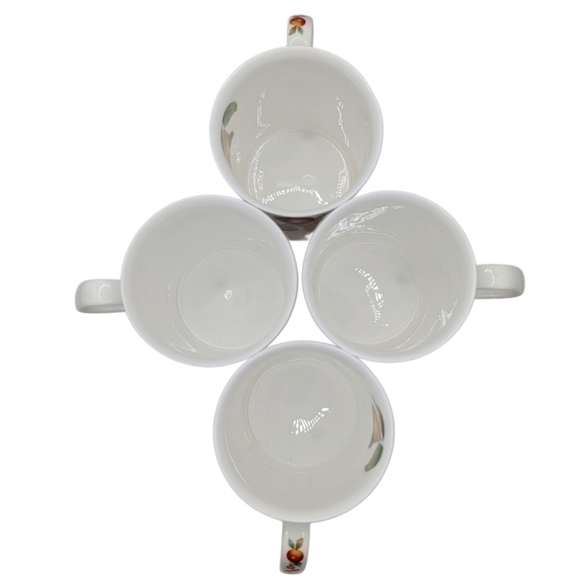 LASCELLES VTG Multicolor Fruit Cottage Farmhouse Fine China Mugs/Cups Set of (4) - Picture 12 of 12